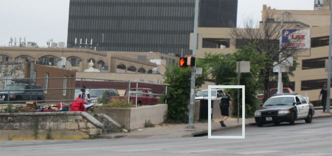 APD Officer near ARCH on E. 7th